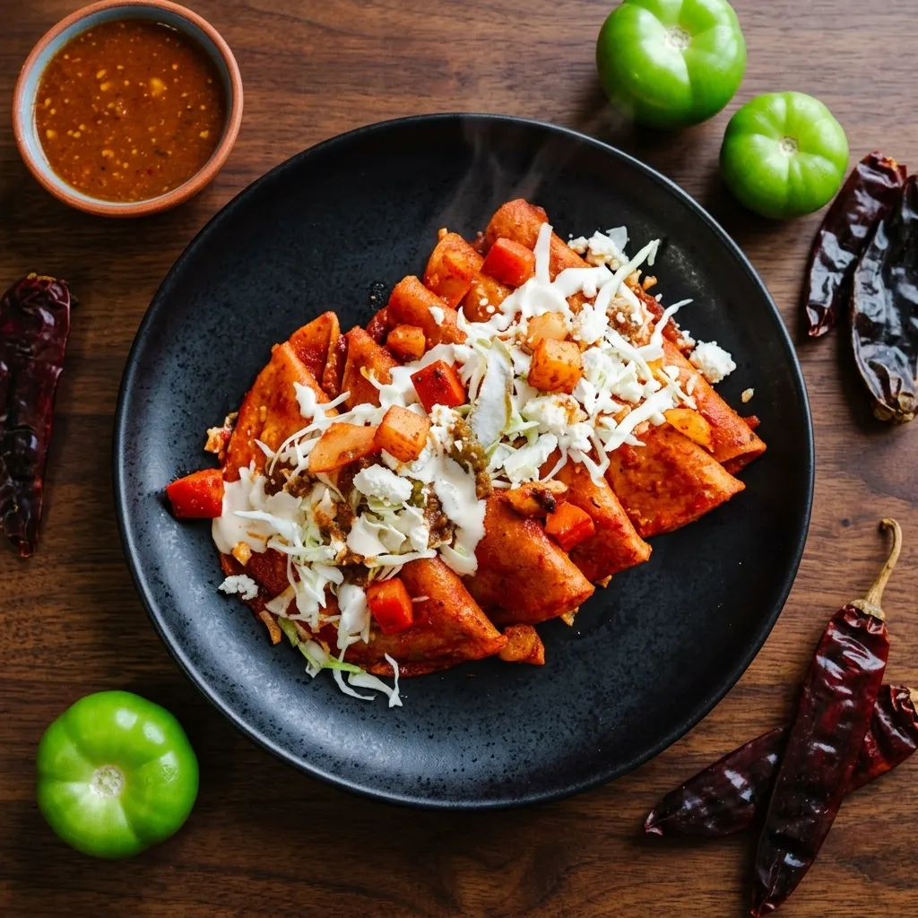 Tequila & Tacos enchiladas verdes or rojas — traditional Mexican comfort food in Calgary